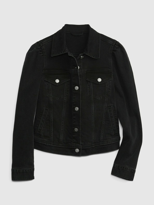 GAP Giacca nera da donna in denim GAP