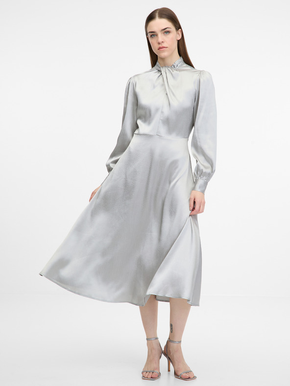 Orsay Abito midi donna argento ORSAY
