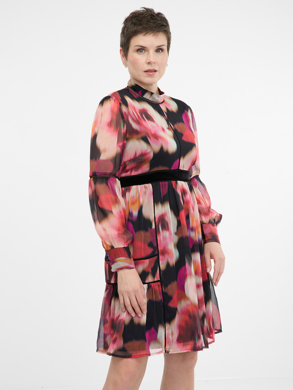 Orsay Abito da donna al ginocchio a fantasia rossa ORSAY