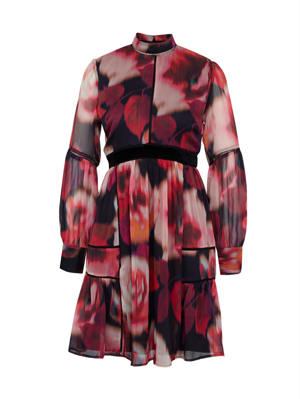 Orsay Abito da donna al ginocchio a fantasia rossa ORSAY