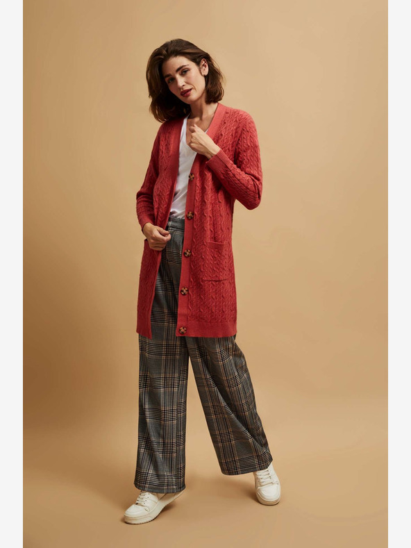 Moodo Cardigan donna rosso Moodo