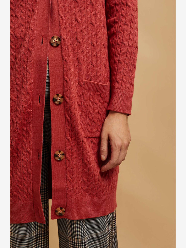 Moodo Cardigan donna rosso Moodo