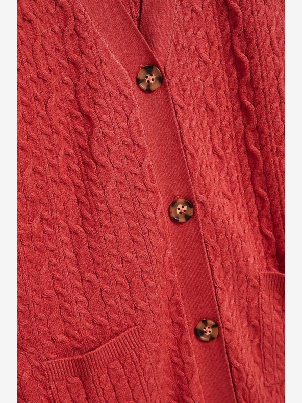 Moodo Cardigan donna rosso Moodo