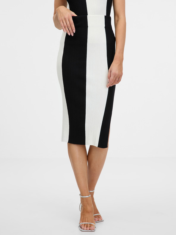 Orsay Gonna a righe bianca e nera da donna ORSAY