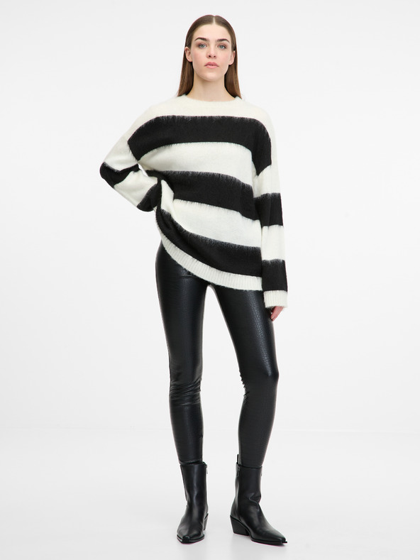 Orsay Leggings neri da donna a fantasia ORSAY