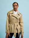 Moodo Trench corto da donna beige Moodo
