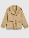 Moodo Trench corto da donna beige Moodo