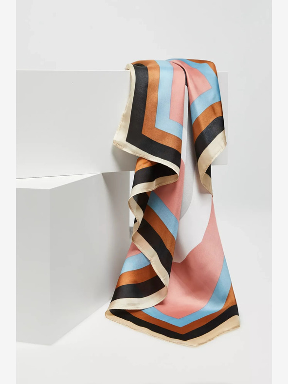 Moodo Sciarpa Moodo beige e rosa da donna