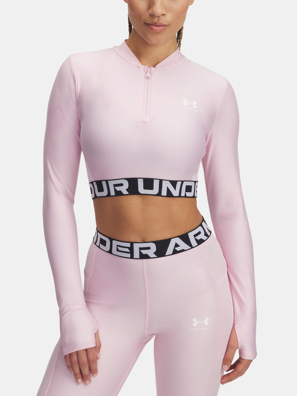 Under Armour Maglietta HeatGear Rib 1/4 Zip LS Under Armour Donna