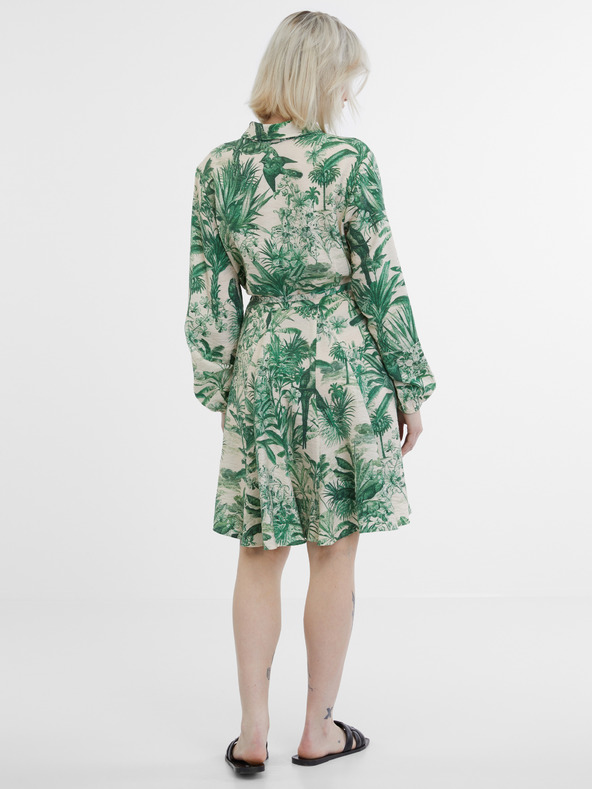 Orsay Abito camicia ORSAY verde e beige da donna