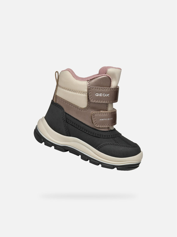 Geox Stivaletti neri da bambina Geox Flanfil ABX