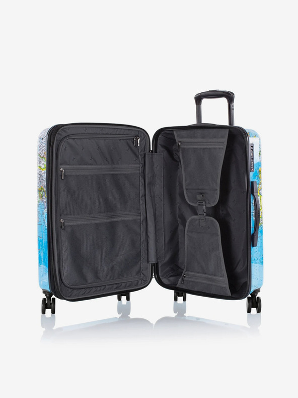 Heys Valigia da viaggio blu a fantasia Heys Journey 3G M