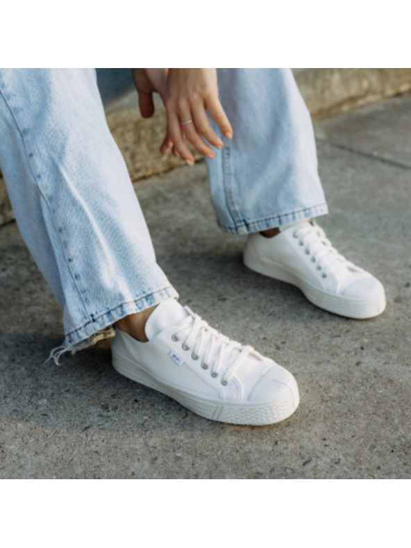 Vasky Scarpe da ginnastica di tela da donna / stivali bianchi Vasky Kanvasky