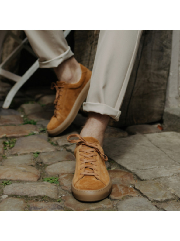 Vasky Scarpe da ginnastica / stivali in pelle da donna Vasky Glory Camel