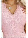 numoco Abito a maniche corte in pizzo con scollatura - Numoco