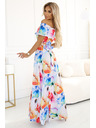 numoco Abito lungo estivo con cintura - fantasia floreale colorata Numoco