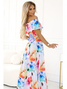numoco Abito lungo estivo con cintura - fantasia floreale colorata Numoco