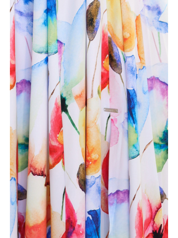 numoco Abito lungo estivo con cintura - fantasia floreale colorata Numoco