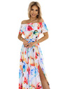 numoco Abito lungo estivo con cintura - fantasia floreale colorata Numoco