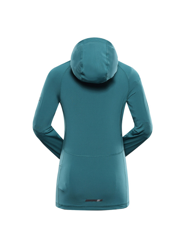 ALPINE PRO Felpa con cappuccio funzionale da donna con elementi riflettenti ALPINE PRO IZARA