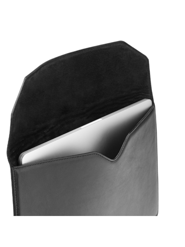 Vasky Custodia in pelle per MacBook, nera VASKY