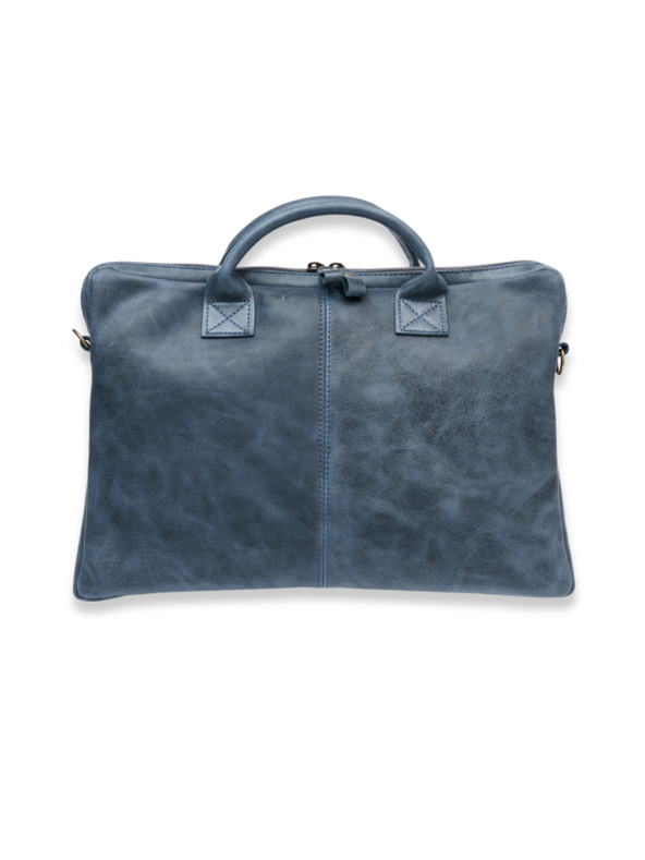 Vasky Vasky Harvey Blue - Borsa in pelle blu - i donna
