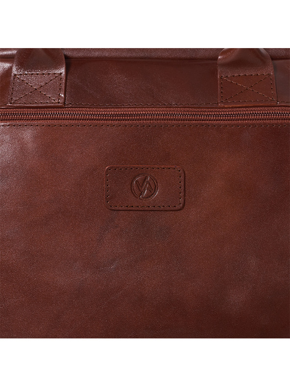 Vasky Harvey Brown - Leather Bag Brown - for Women Czech Handmade from Zlín One Size EU Phone Case