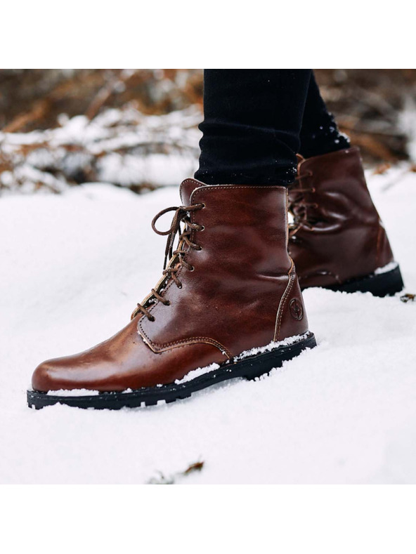 Vasky Stivaletti da donna in pelle marrone scuro - Stivali autunno/inverno, Scarpe Vasky Lydie