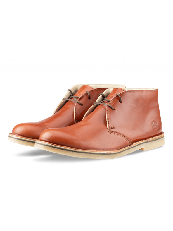Vasky Stivaletti da donna in pelle marrone - stivali primavera / autunno, scarpe Vasky Desert Cognac