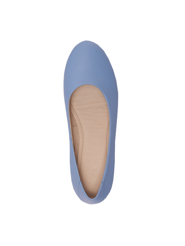 Vasky Ballerine in pelle blu - scarpe primavera / autunno VASKY