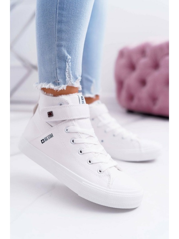 BIG STAR SHOES Sneakers in pelle isolata BIG STAR Bianco Taglia: