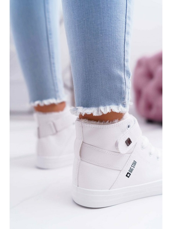 BIG STAR SHOES Sneakers in pelle isolata BIG STAR Bianco Taglia: