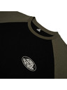 Horsefeathers Maglietta Dynamo Raglan - nero/oliva bruciata HORSEFEATHERS