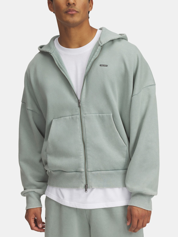 Under Armour Felpa Under Armour Icon HWT Fleece Wash FZ Uomo