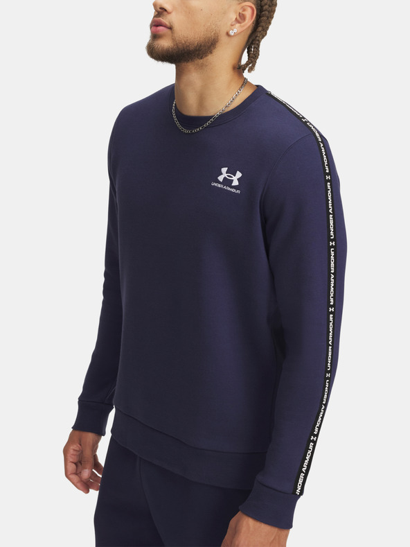 Under Armour Felpa Under Armour UA Icon Fleece Crew Taping Uomo