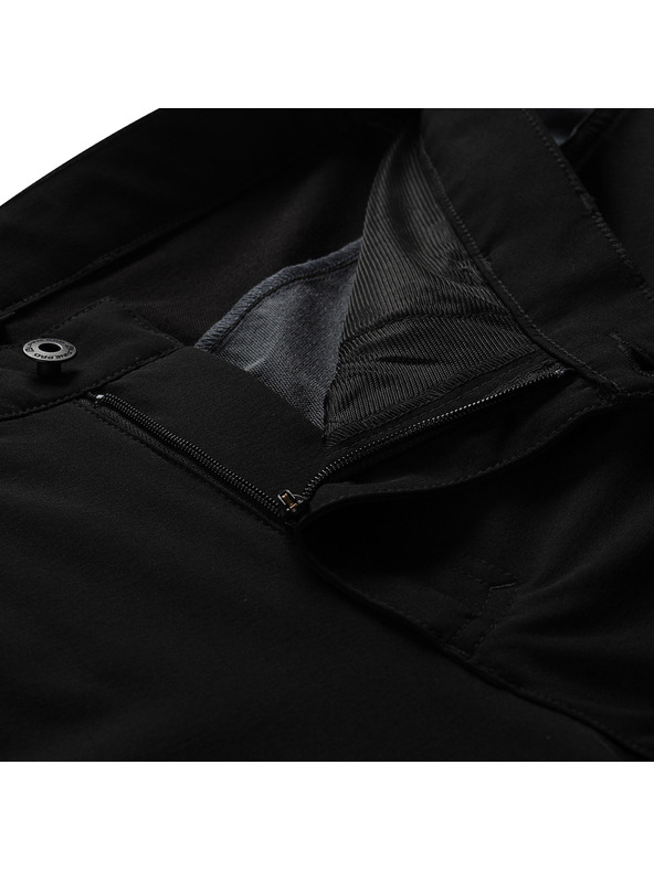 ALPINE PRO Pantaloni softshell da uomo ALPINE PRO AKAN 2 nero