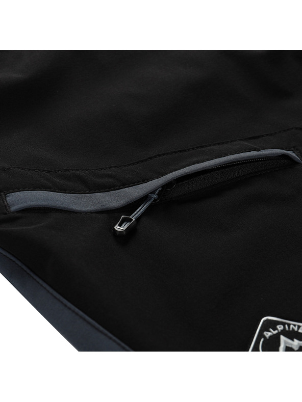 ALPINE PRO Pantaloni softshell da uomo ALPINE PRO AKAN 2 nero