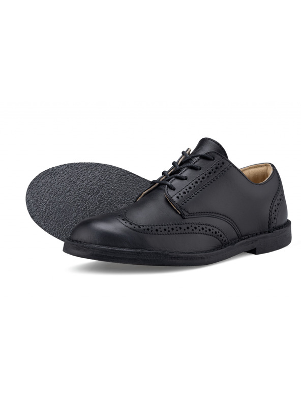 Vasky Mezzi stivali in pelle nera da uomo - Primavera / Autunno Stivali, Scarpe Vasky Brogue Low Noir