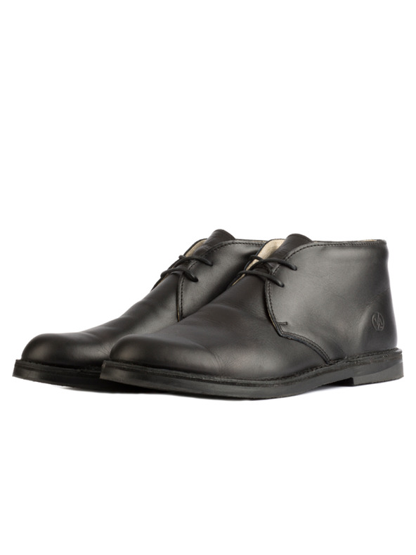 Vasky Stivaletti da uomo in pelle nera - primavera / autunno stivali, scarpe Vasky Desert