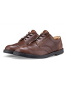 Vasky Stivali eleganti da uomo in pelle marrone scuro - Primavera / Autunno Scarpe Vasky Brogue Low Dark
