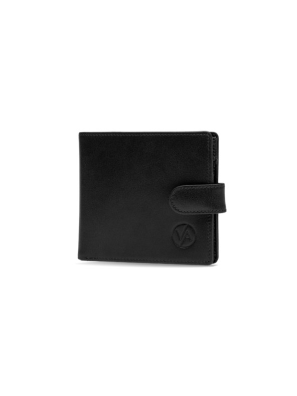 Vasky Vasky Fredy Black - portafoglio in pelle nero - uomo produzione ceca di Zlín