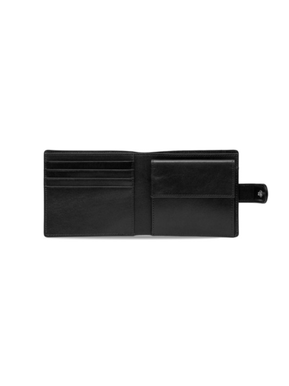 Vasky Vasky Fredy Black - portafoglio in pelle nero - uomo produzione ceca di Zlín