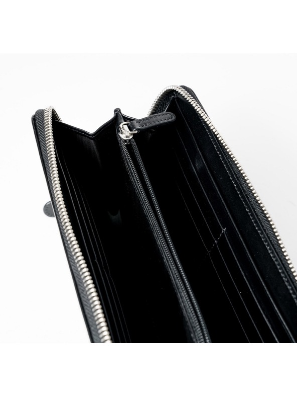 Vasky Portafoglio da donna in pelle nera - produzione maschile troppo ceca Vasky Lily