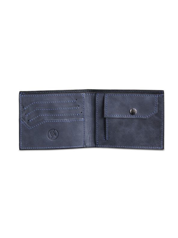 Vasky Portafoglio in pelle blu - i Uomo Vasky Tony Kansas