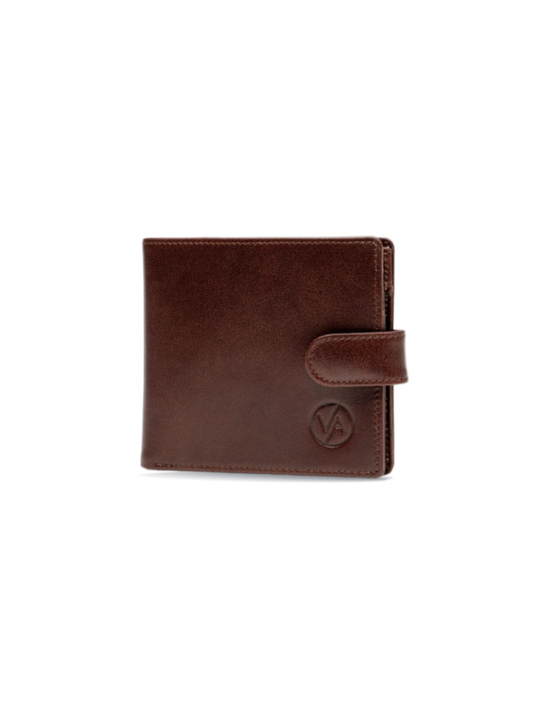 Vasky Vasky Fredy Dark Brown - Portafoglio in pelle marrone scuro - Uomo Produzione ceca da Zlín
