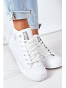 BIG STAR SHOES Sneakers alte da donna in pelle Big Star Bianco