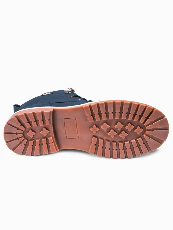 Ombre Clothing Stivaletti invernali da uomo blu scuro Ombre Clothing