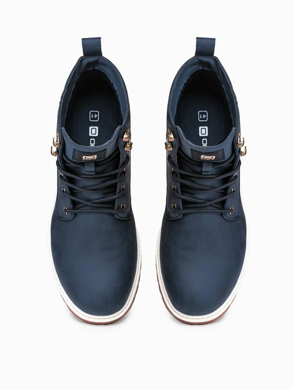 Ombre Clothing Stivaletti invernali da uomo blu scuro Ombre Clothing