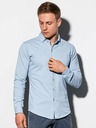 Ombre Clothing Camicia da uomo azzurra K540