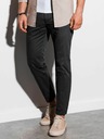 Ombre Clothing Pantaloni chino neri da uomo Ombre Clothing